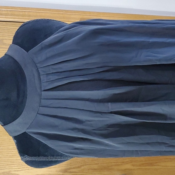 Whbm sleeveless nwt black sheer overlay dress - Picture 2 of 8